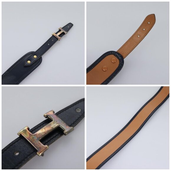 HERMES Constance Belt Leather Navy Auth am7633 main image 9